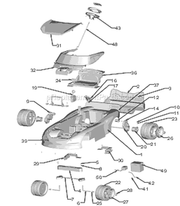 Page A Diagram and Parts List for L7823  Power Wheels Ride-On Cars